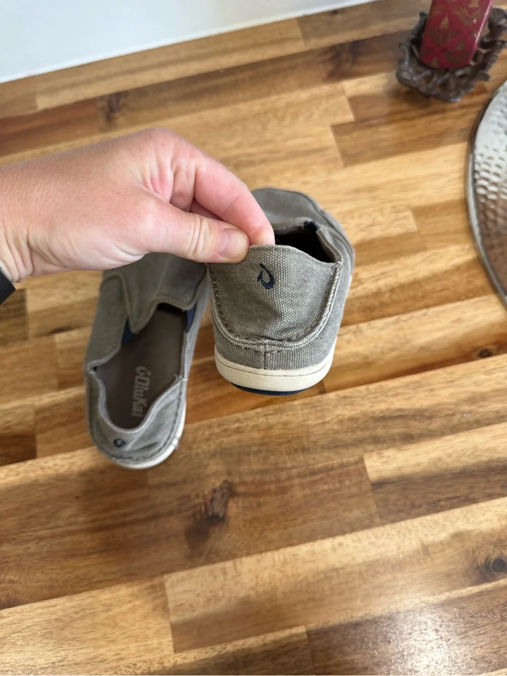 OluKai Kids Slip-On Canvas Shoes